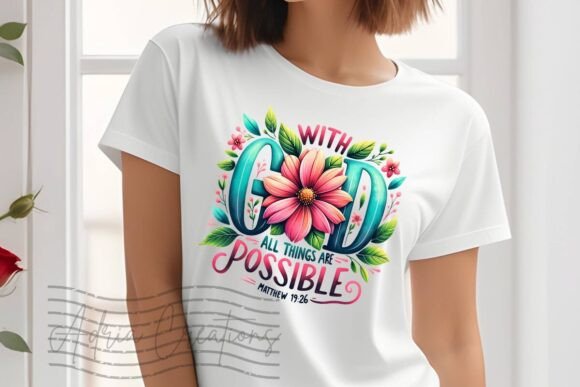 Bible Verse Christian Sublimation PNG for T-Shirt Designs