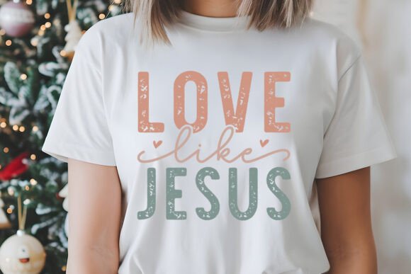 Christian Hoodie Love Like Jesus Hoodie and T-Shirt Designs