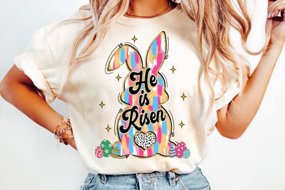 Glitter Christian Easter Bunny PNG