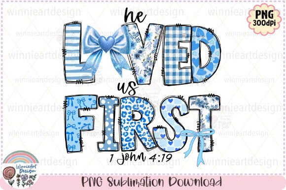 Loved John Christian Valentine Blue Bow T-Shirt Designs